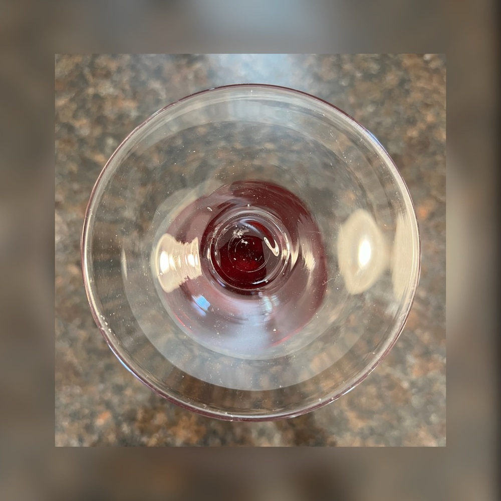 Artland - Iris Ruby Red Bubble Wine Goblets (Pair) - Picture 5 of 5